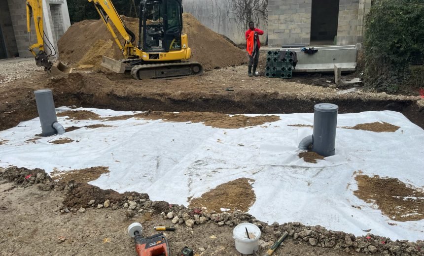 Puisard avec casier pour récupération d’eau pluviale — Bouscat — photo 1